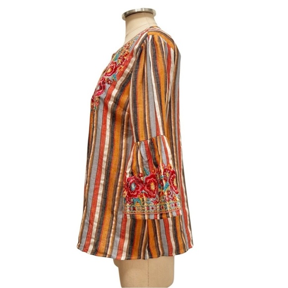 Savanna Jane South Beach Embroidered Top Size Small - Picture 5 of 14